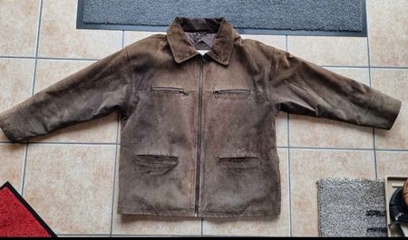 Veste femme cuir (daim) taille 44