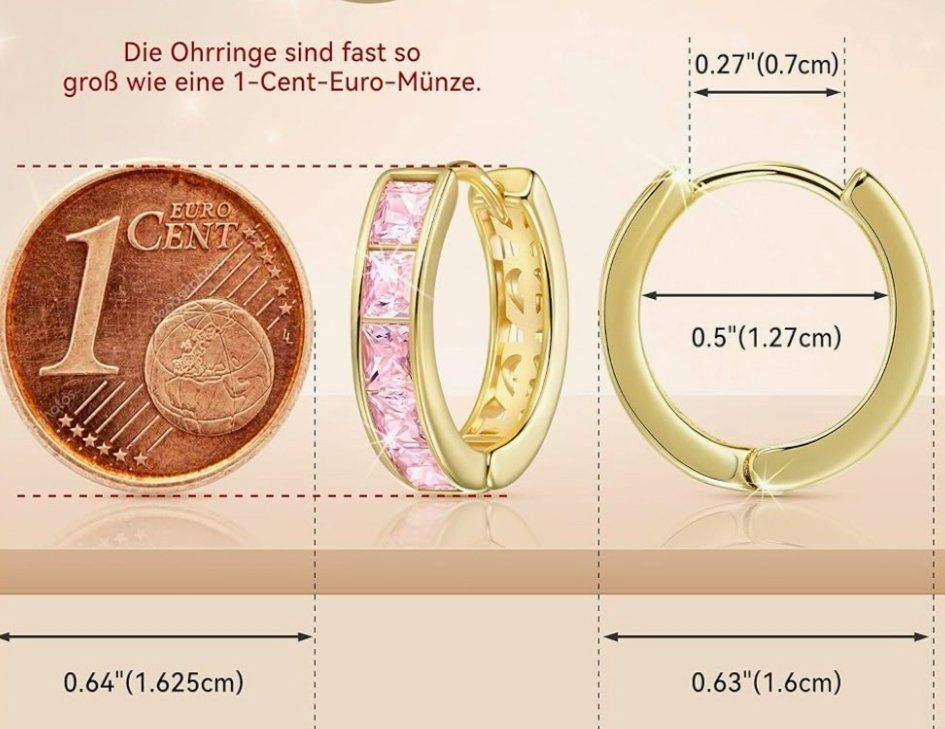 Orecchini pendenti & Orecchini a lobo: ohrringe vergoldet 14k – Nuovo e nell'imballaggio originale da Hemmental venduto da Schmuckstudio 1
