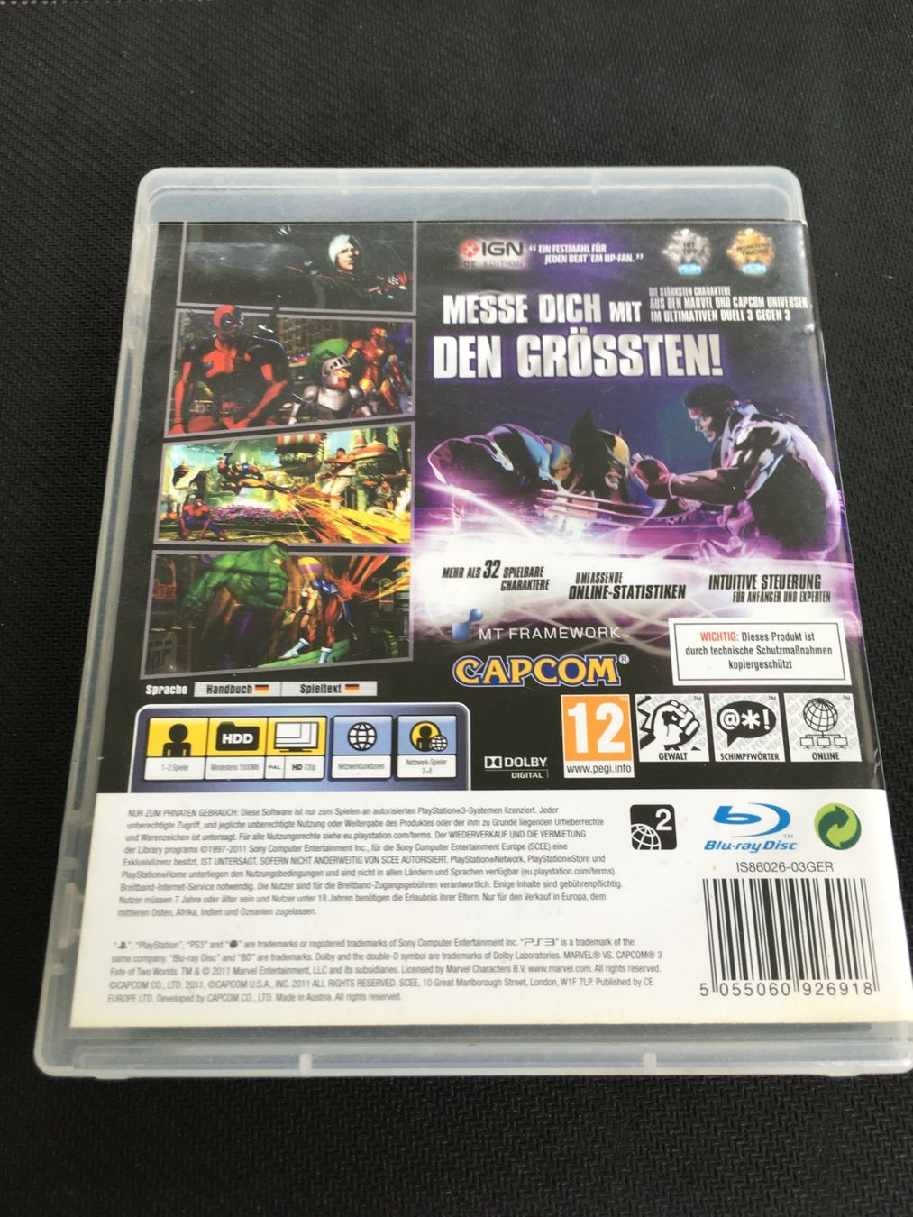 Sony Giochi: Marvel vs Capcom 3 - Playstation 3 / PS3 – Usato da St.Gallen venduto da Punktchen01 1