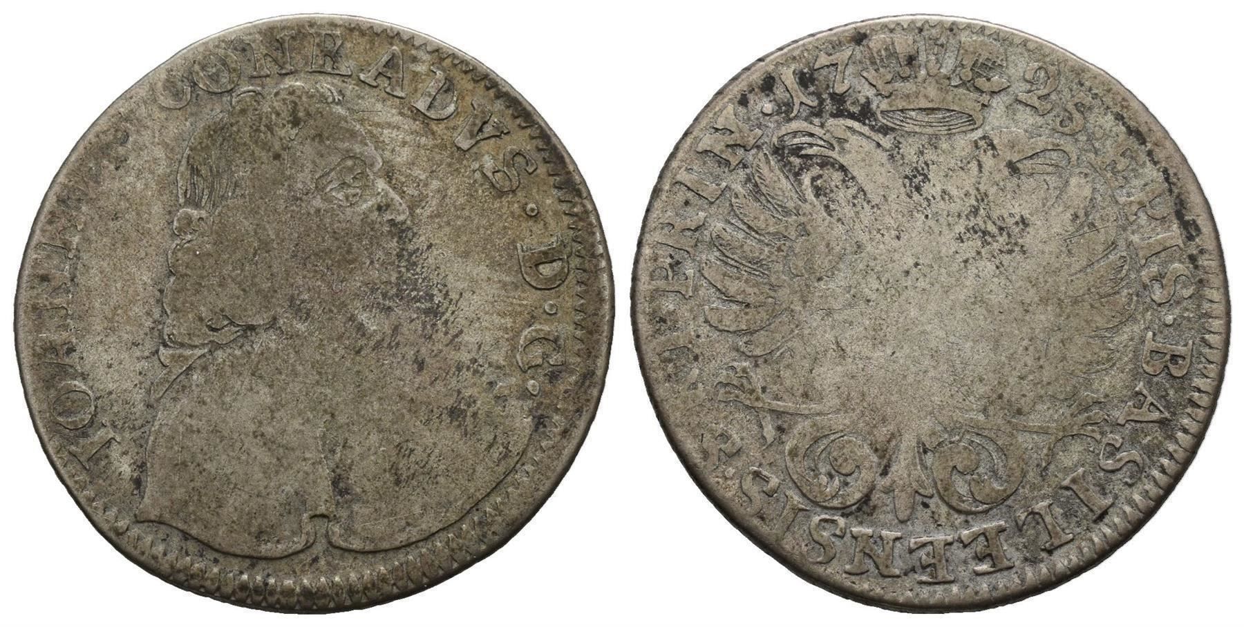 Tutti le monete: Basel  20 Kreuzer 1725 , /475/ – Usato da Trimbach venduto da Solothurn1