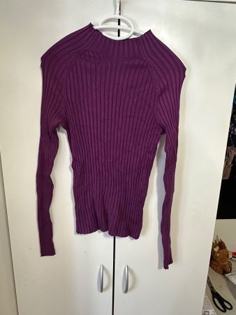 Violettes Langarmshirt von Zara (M)