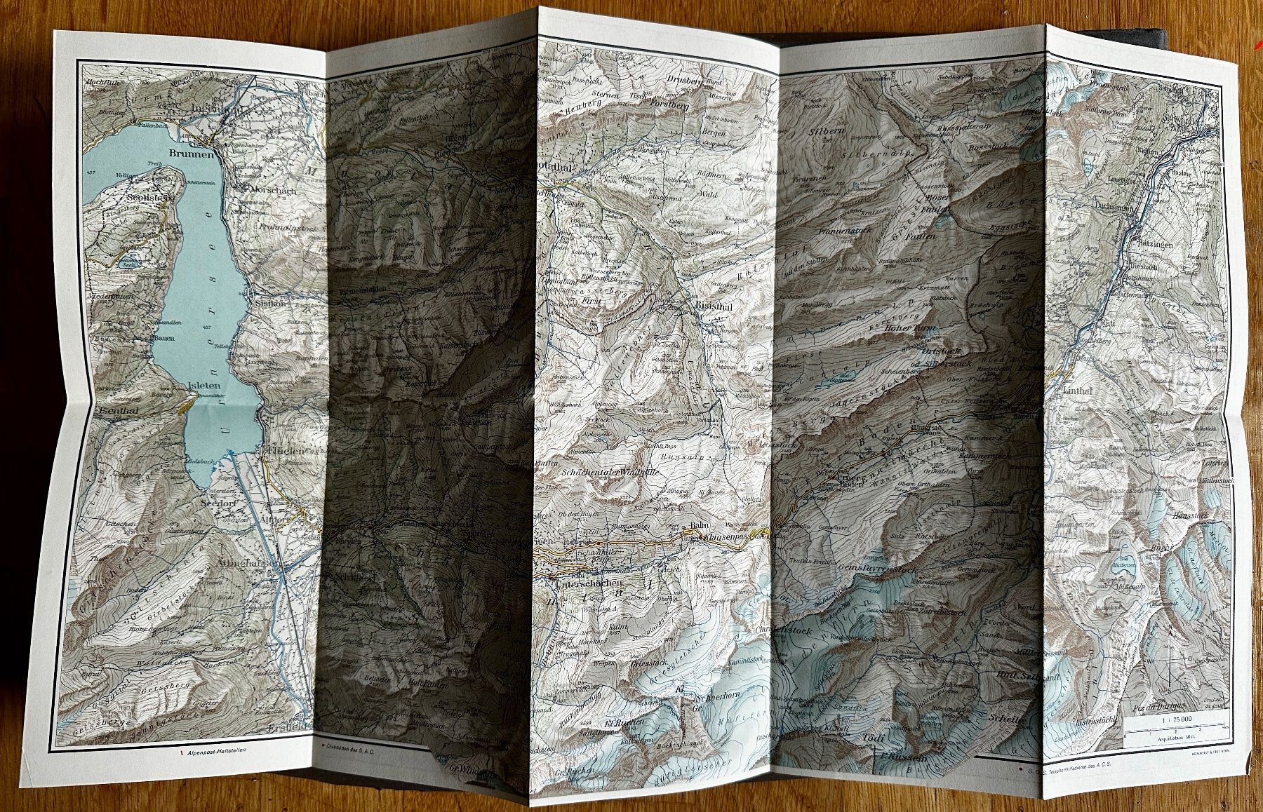 Cartine & Atlanti: Schweizerische Alpenposten: Klausenstrasse – Usato da Zürich venduto da allp 8