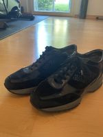 Stylish Hogan Sneakers Size 38 Black Leather Suede Women