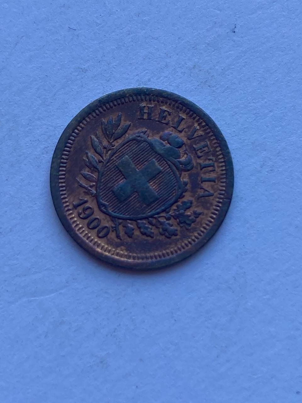 Toutes les monnaies: Schweiz 1 Rappen 1900 – D'occasion à Muralto par manueldisaba01 2