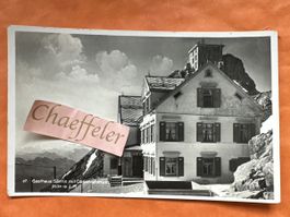 1934 Gasthaus Säntis mit Observatorium. Appenzell 2504m