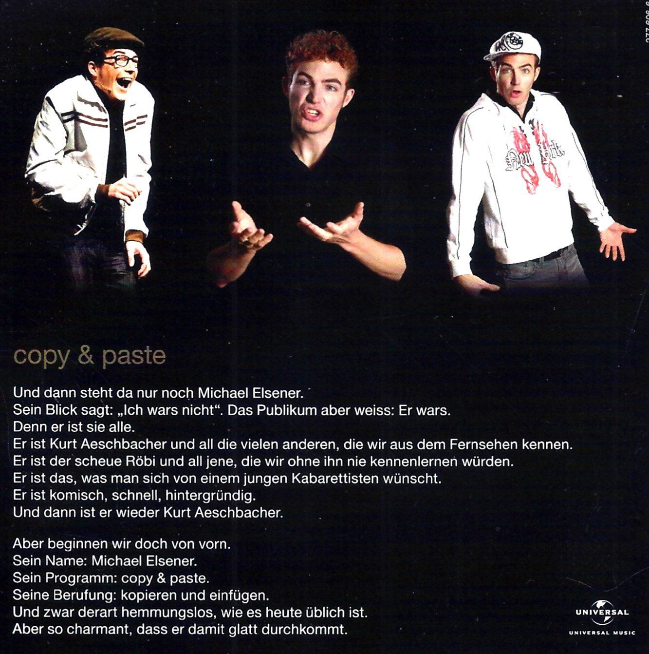 Audiolibri: Michael Elsener COPY & PASTE Kabarett Comedy CD/DVD – Usato da Kandergrund venduto da Sososo 3