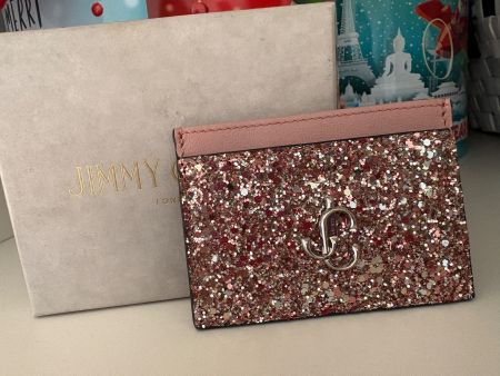 JIMMY CHOO Glitter wallet Kartenetui Geldbörse Limited Edt