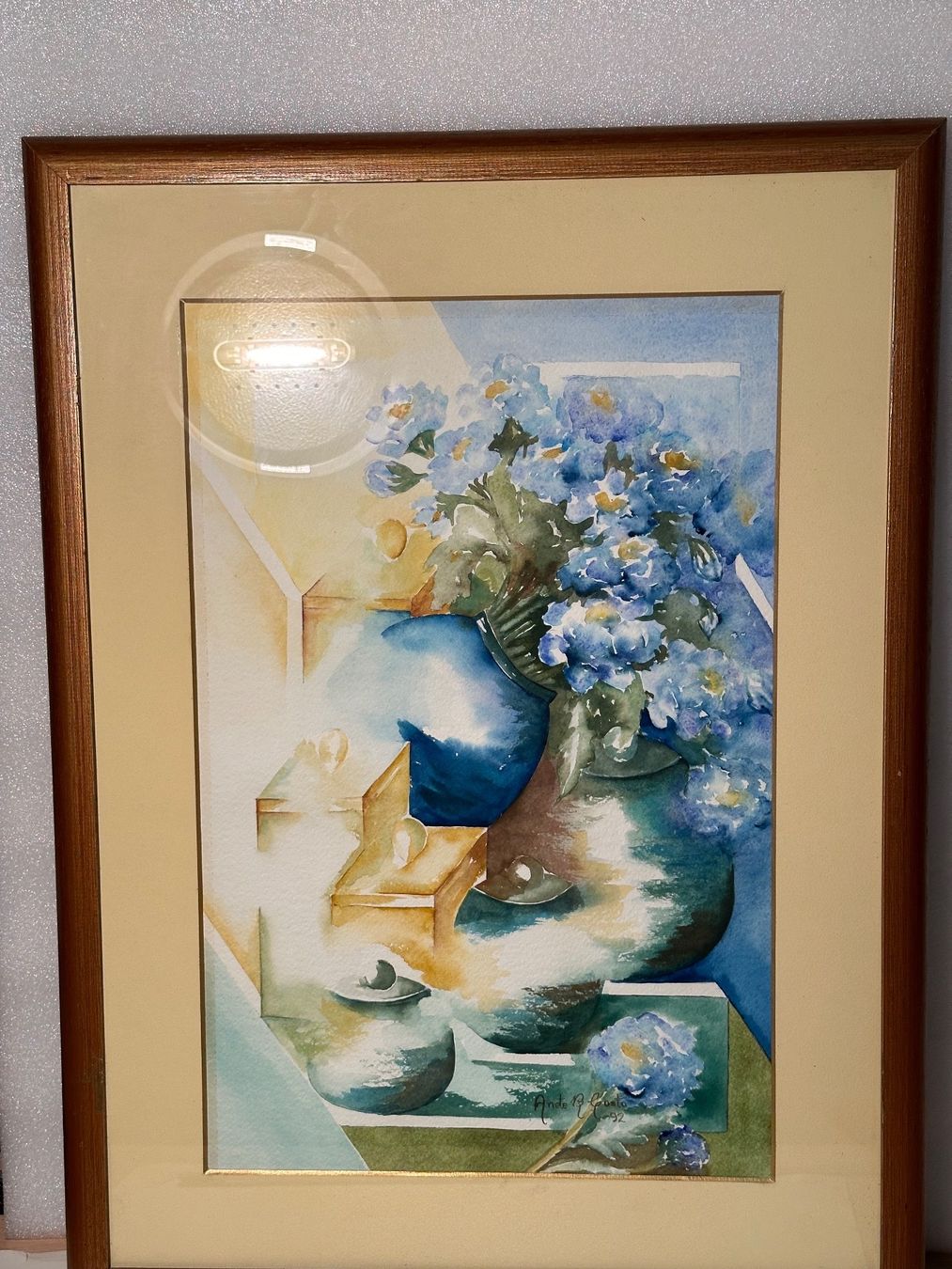 Dipinti: Aquarelle, bouquet de fleurs – Usato da Lausanne venduto da artnouveau04 2