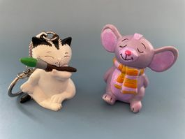 2x Sven Hartmann Cartoon Comic Figur Kater Jacob & Bärmaus