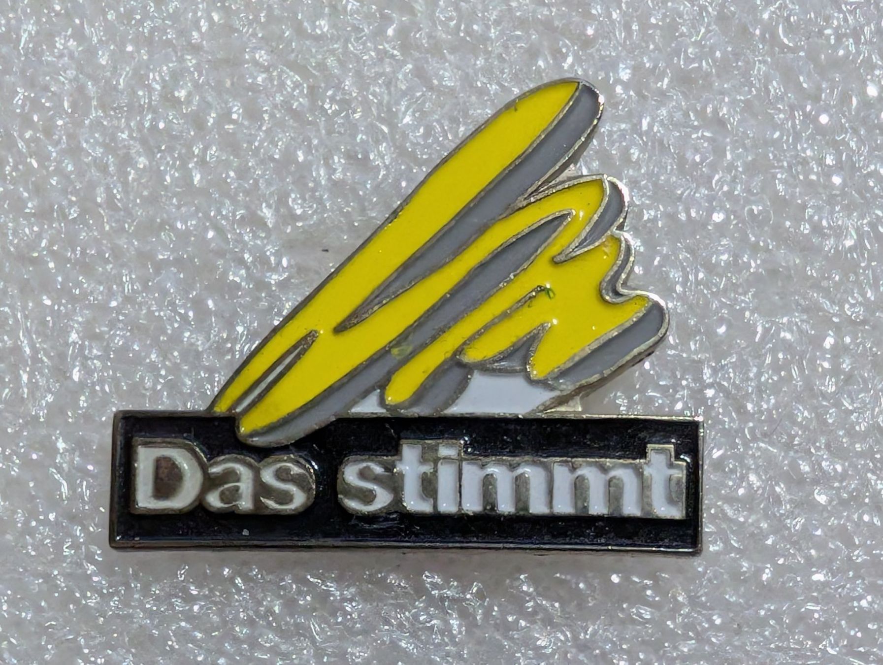Placchette & Badge: Ansteckpin 263: Das Stimmt – Usato da Oppligen venduto da Pin-Fall-Shop