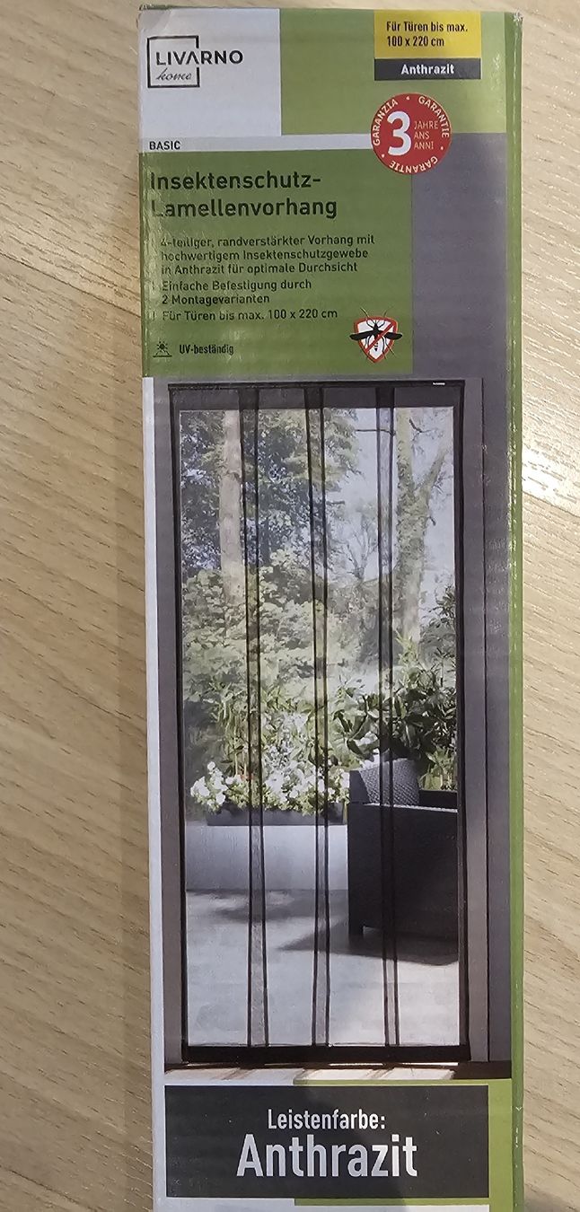 Vorhänge: Insektenschutz-Lamellenvorhang – Neu und originalverpackt aus Fehraltorf von Sumin