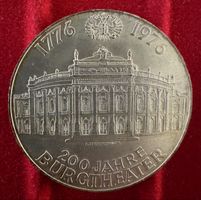 100 Schilling Burgtheater 1776-1976 Muenze Oesterreich 200 J
