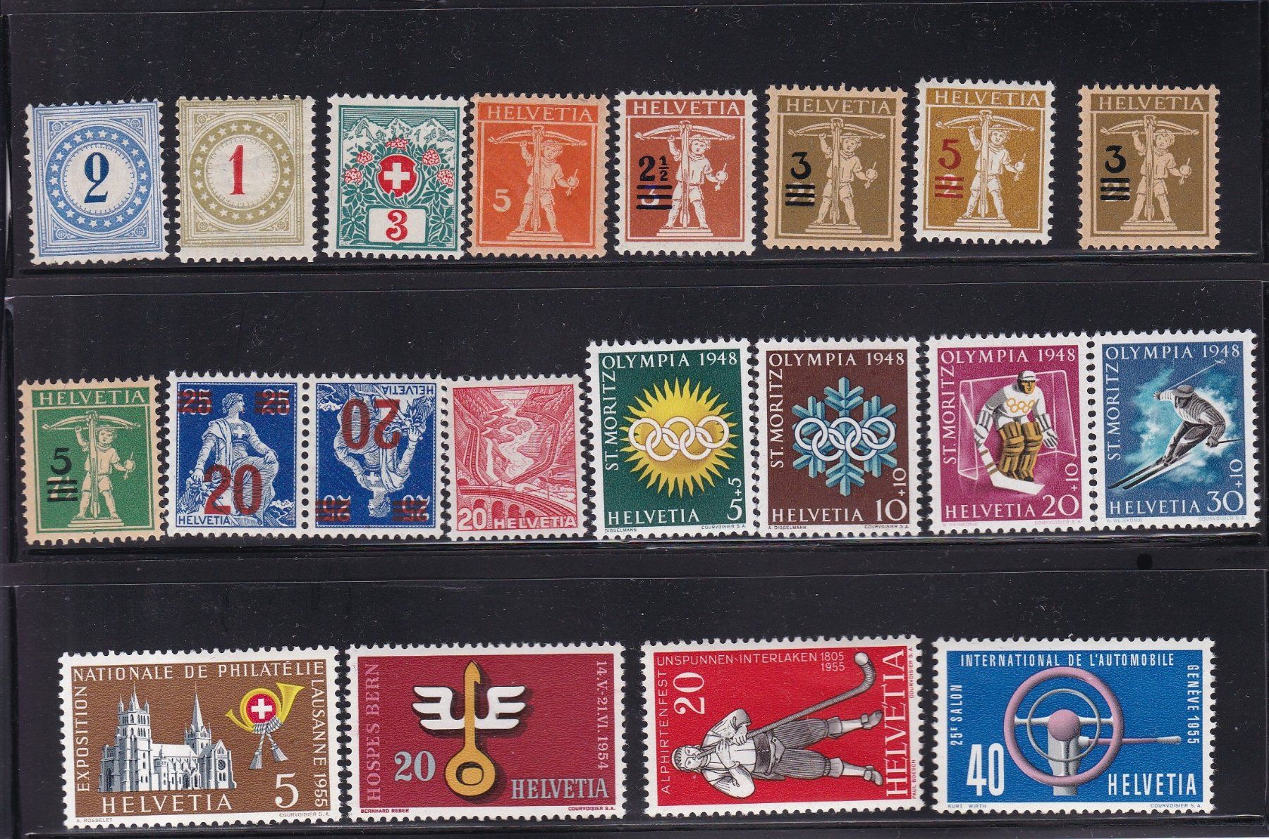 Alle Briefmarken: CH Briefmarken Lot "postfrisch" PP, PJ etc. – Gebraucht aus Münchwilen AG von Nesar 3
