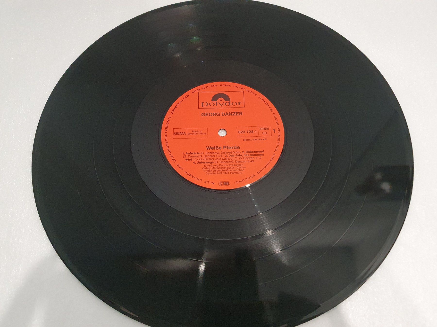 Dischi in vinile: Georg Danzer – Weiße Pferde – Usato da Uster venduto da Vinyl-Leidenschaft 2