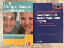 Zwei gym Physik Büchern - Formeln und Übungen 