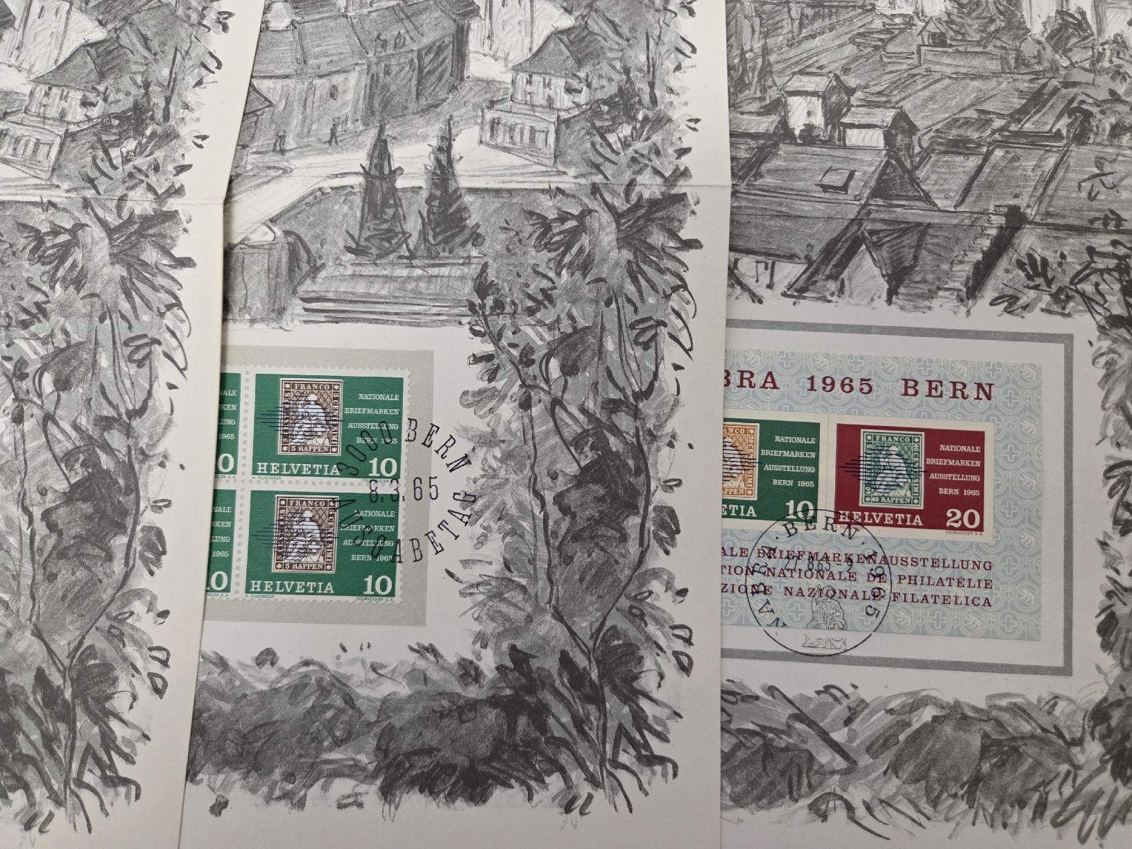 Alle Briefmarken: 3 Stk 1965 Bern Nabra  – Gebraucht aus Dietikon von Allegra34 2