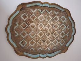 Florentiner Tablett aus Kunstoff