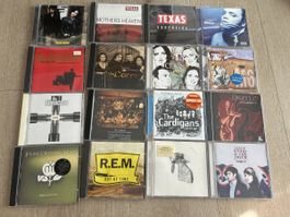 Lot de 16 CD musique pop rock Texas, REM, Coldplay,Silencer