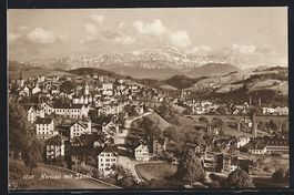 AK Herisau, Gesamtansicht mit Säntis