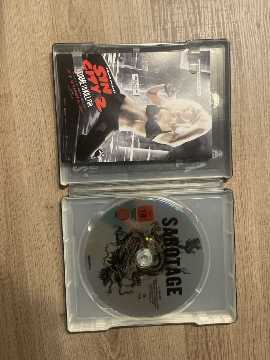 Tutti i DVDs: Sabotage BluRay Steelbook – Usato da Hagendorn venduto da masterchieff 2