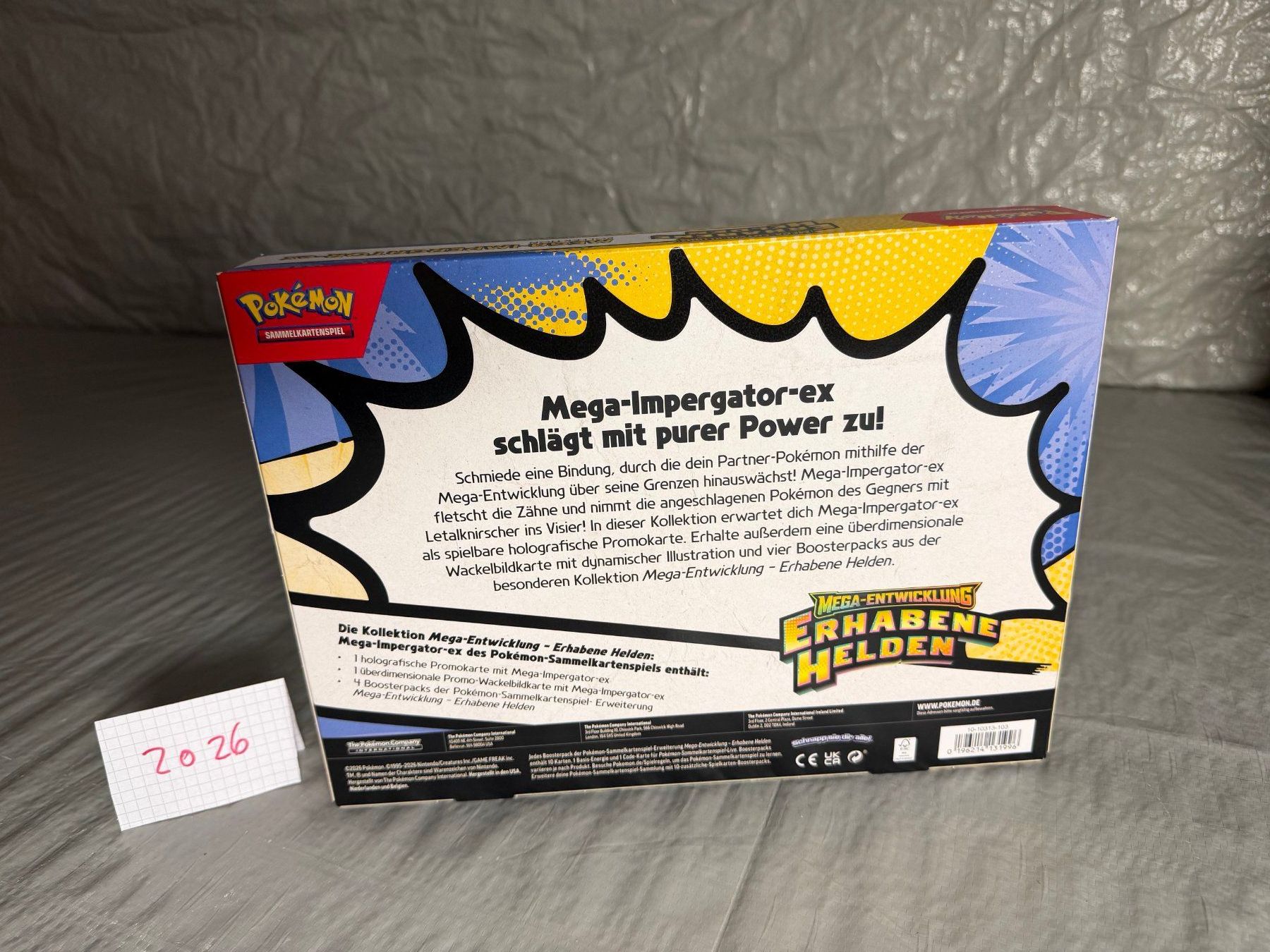 Pokémon Cartes à collectionner: POKEMON-MEGA-IMPERGATOR-EX-2026-DE – Neuf avec emballage d'origine à Frick par RC2367 2