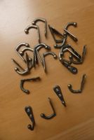 Retro - Vintage - Wandhaken klein - Kleiderhaken bronce