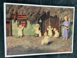 Alte Ansichtskarte Engel Weihnachten 