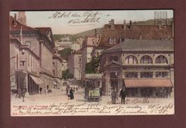 NEUCHÂTEL - Les Terreaux - Tram - 1904 CPN