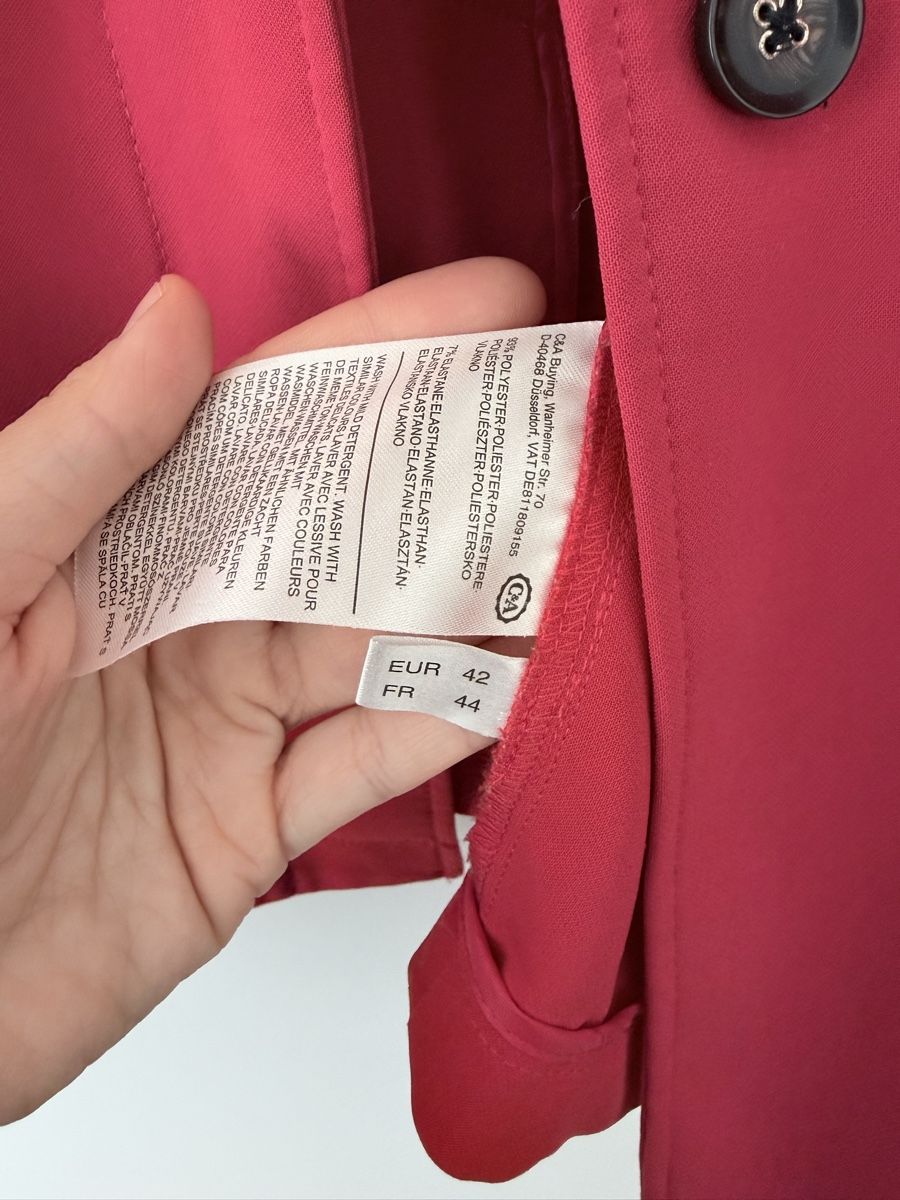 Giacche: Trendiger, roter Blazer von C&A, Gr. 42 – Usato da Schaffhausen venduto da sam_8jng 1