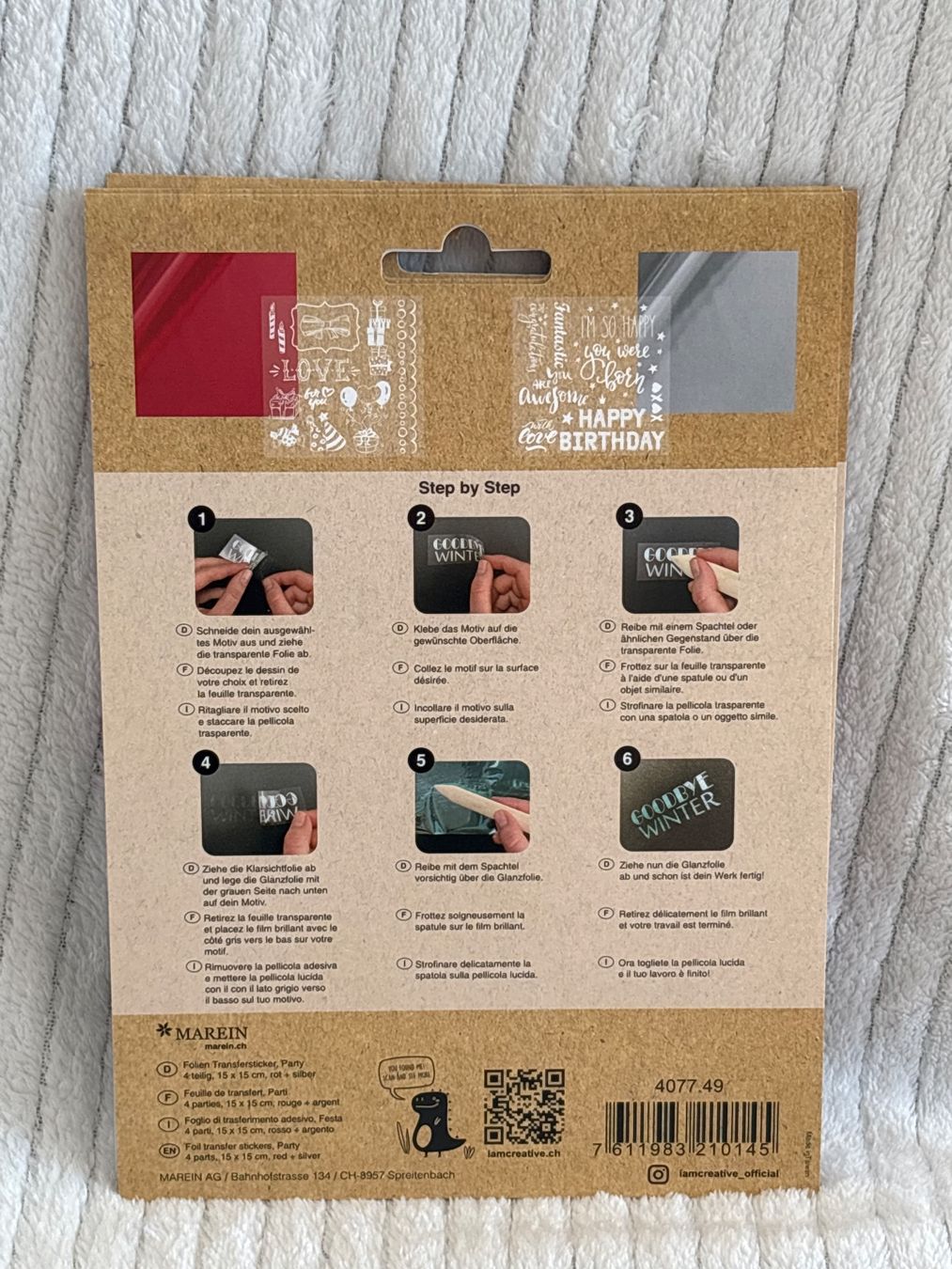 Kit bricolage: Folie Transfersticker Party – Nuovo e nell'imballaggio originale da Oberegg venduto da MR-shop 1