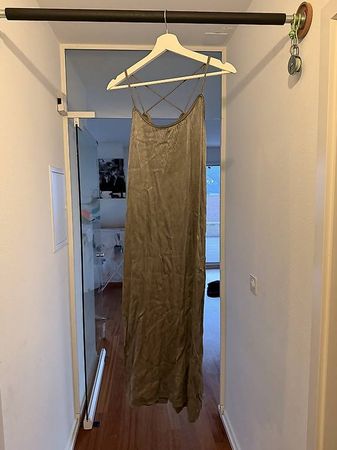 YAYA Holland Maxikleid aus Viskose in grau Gr. 36