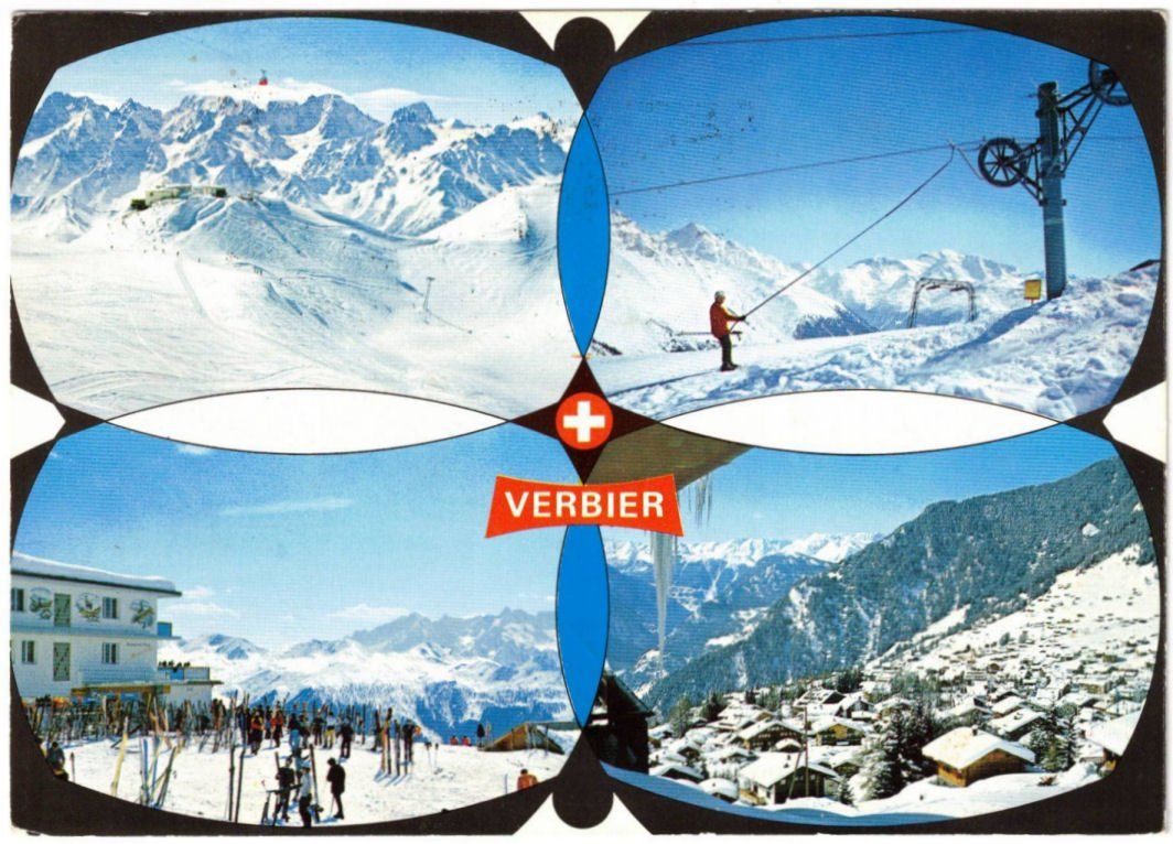 Ansichtskarten: Verbier - 4 Bild AK – Gebraucht aus Binningen von Mountainrider