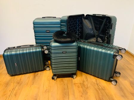 6 tlg Hartschalen Koffer BUNDLE wayBAG 2026 Modell GRÜN NEU