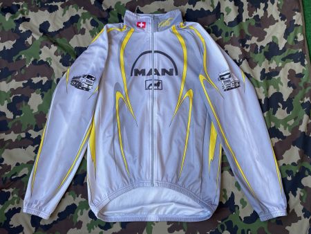 Vintage 90s Bike Jersey Man Truck Sz M Swiss Made
