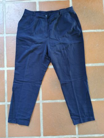 Bianca; dunkelblaue elegante Hose mit Schurwolle Gr. 46