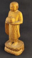 Goldige Holz-Figur BUDDHA