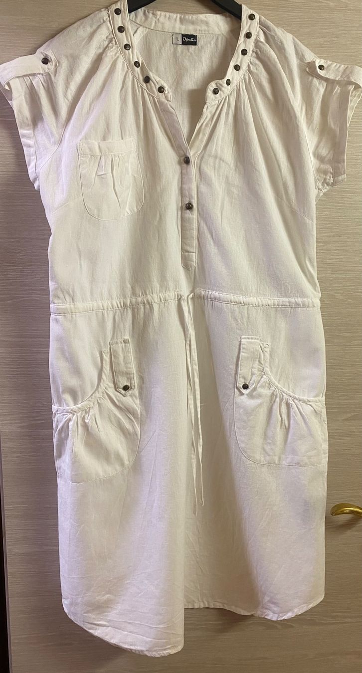 Kleider: Damen weisse sommerKleid Gr. M/L – Gebraucht aus Madetswil von Belka19