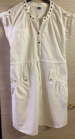 Damen weisse Kleid Gr. M/L