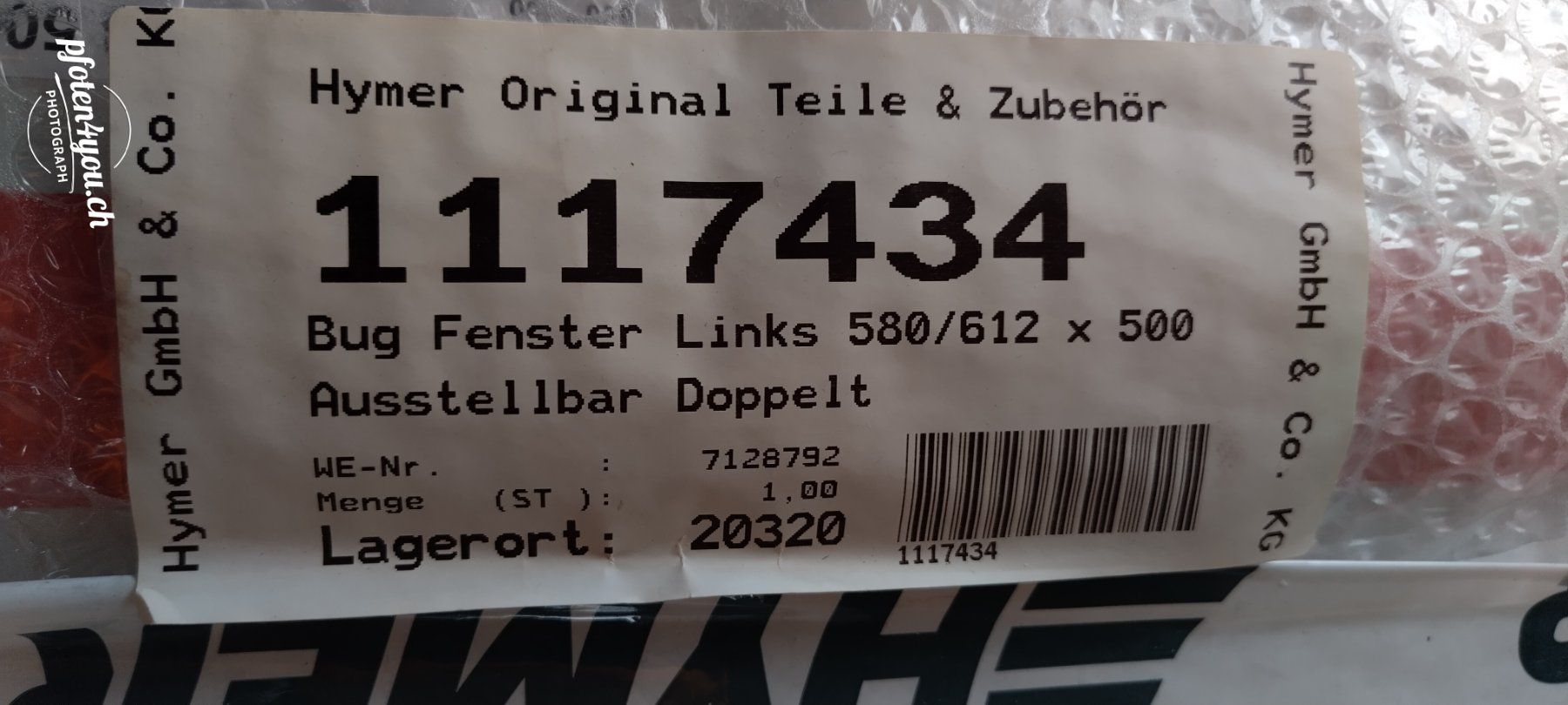 Finestre: Eriba Touring Fenster Bugfenster originale – Nuovo e nell'imballaggio originale da Niederrohrdorf venduto da Zumi66 3