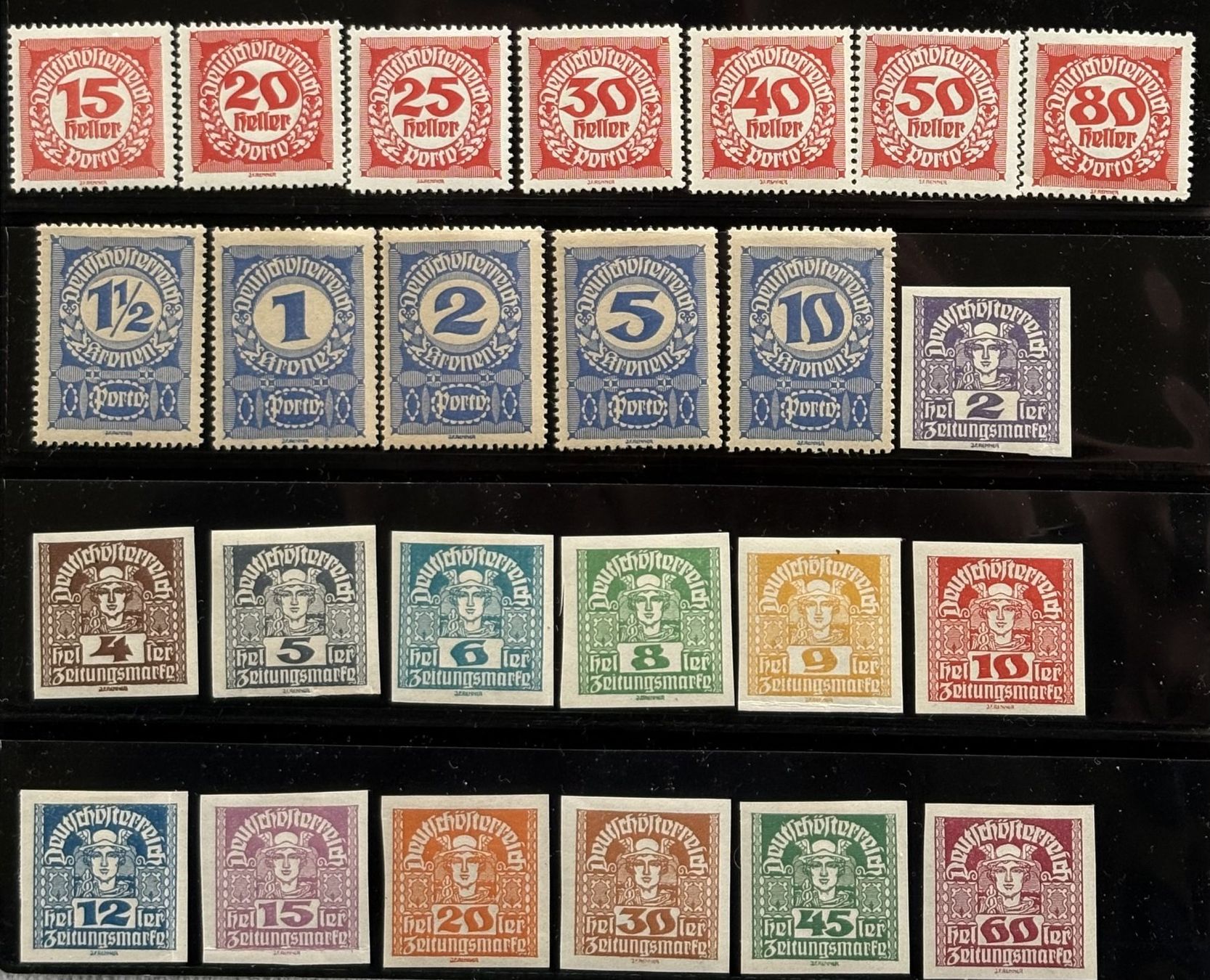 Alle Briefmarken: LOT DEUTSCH-ÖSTERREICH POSTFRISCH – Gebraucht aus Ostermundigen von Wyatt-Earp 3