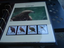 "Greifvögel", Ungarn 1983, Satz Lose **, FDC + Maximumkarte