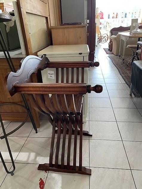 Sessel: Klappbarer Scherensessel – Gebraucht aus Neuhausen am Rheinfall von galleria13 1
