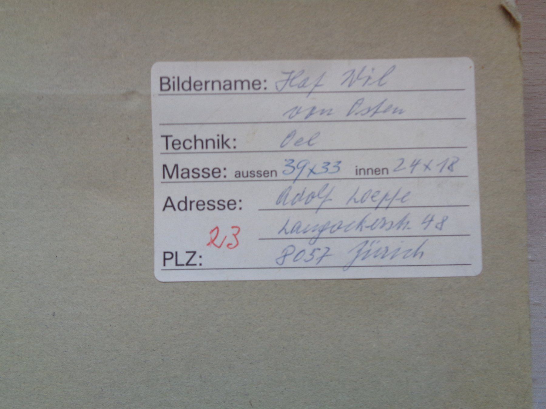 Gemälde: OELGEMÄLDE HOF ZU WIL ADOLF LOEPFE – Gebraucht aus Henggart von Pascha22 1