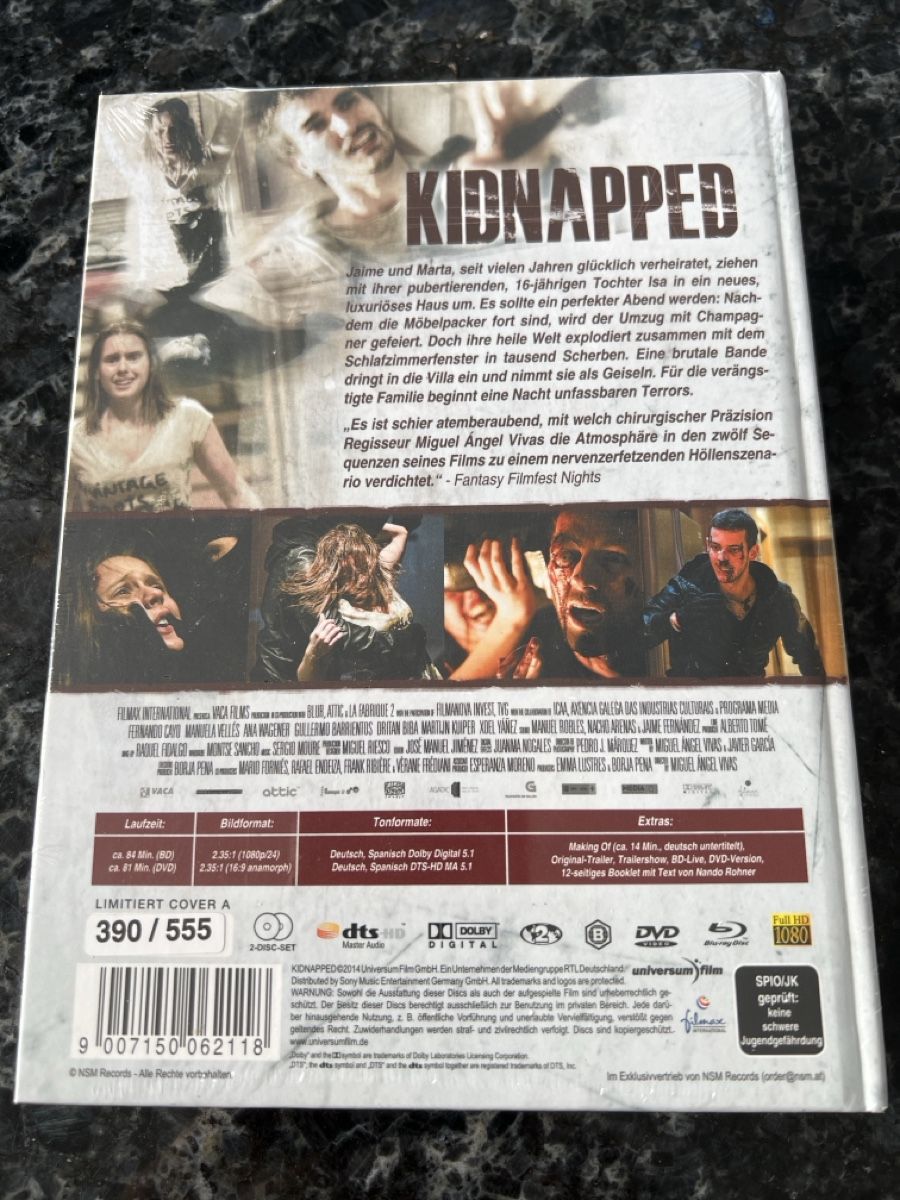 Tous les DVDs: KIDNAPPED 2 Disc Mediabook OVP – Neuf avec emballage d'origine à Buckten par Dominoluna 1