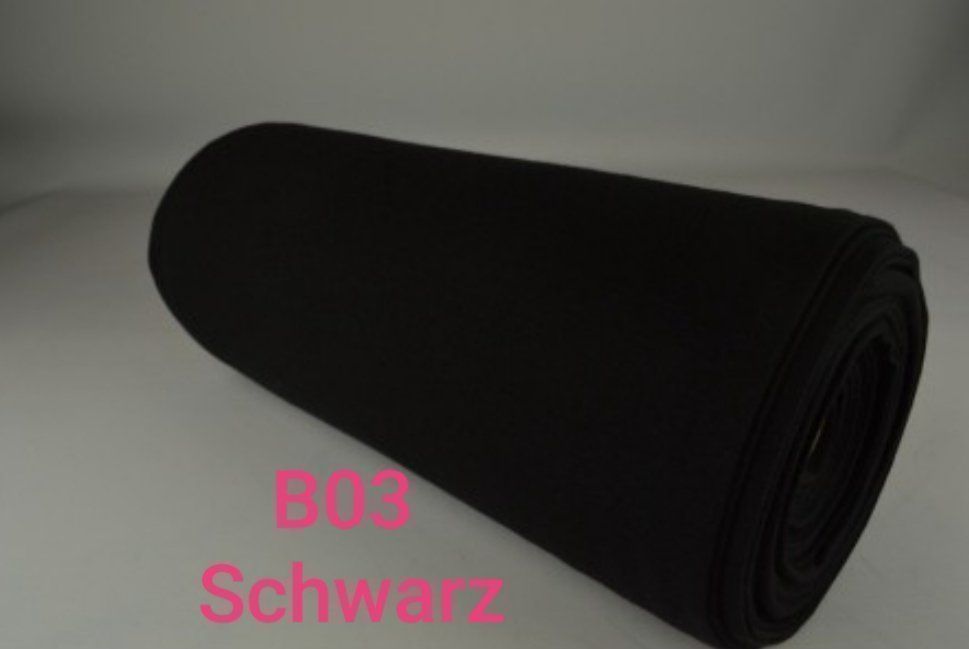 Stoffe: Bündchen Schwarz Uni – Neu und originalverpackt aus Steg im Tösstal von J.Kreisl