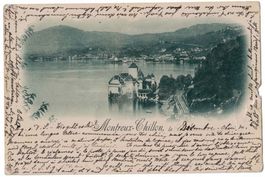 Montreux-Chillon, phototypie, circulée 1897