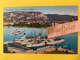 1919.  8109 Genève. Vue sur La Rade et le Salève