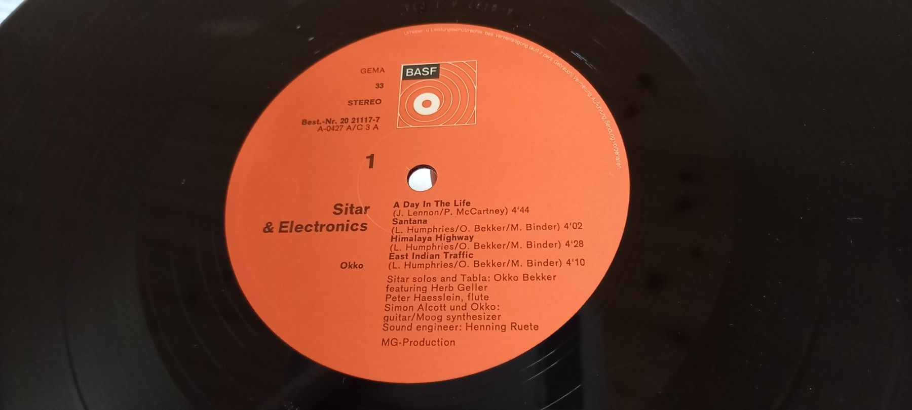 Schallplatten: Vinyl Okko Sitar & Electronics BASF LP – Gebraucht aus Salez von EMERCARO 5