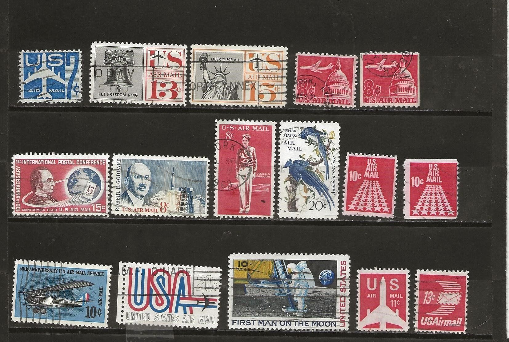 Alle Briefmarken: USA AIR MAIL 1949 .... – Gebraucht aus Sion von PierreP01 1