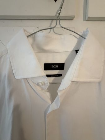 Camicia BOSS Hugo Boss bianca regular fit taglia 42